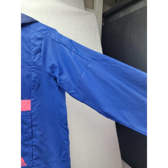 Adidas Youth Windbreaker Hoodie Track Mesh Jacket Accent Size M ( 10/12) - Picture 8 of 12